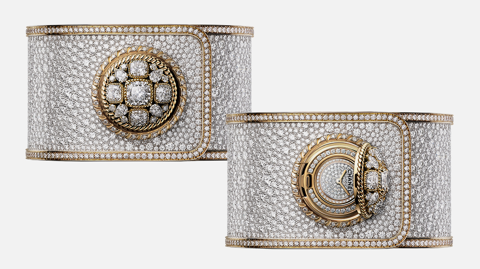 Chanel Watches, часы Mademoiselle Prive Bouton Serti Neige